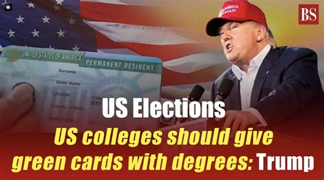 Election 2024: Trump proposes green cards for foreign grads of .